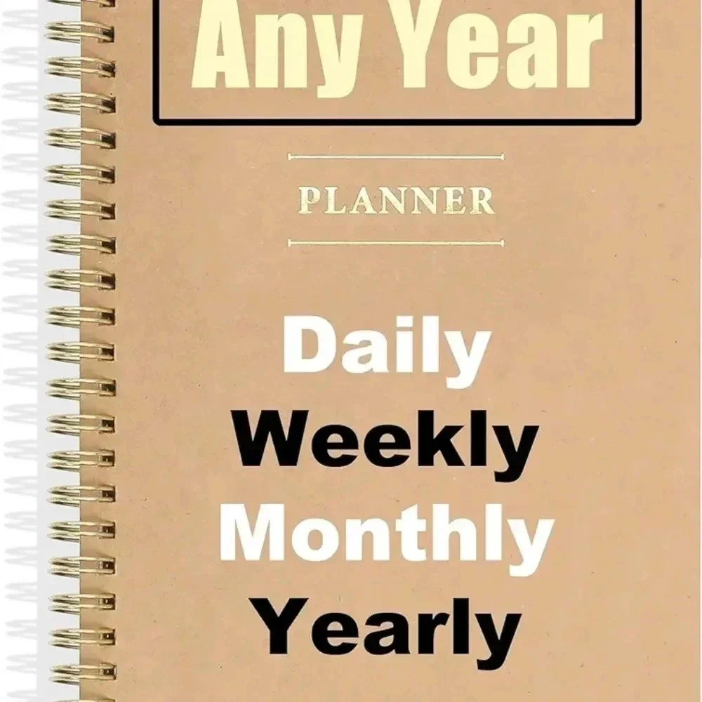 Daily, Weekly, Monthly, Annual Planner – Elegant Planner with The Word ''Planner